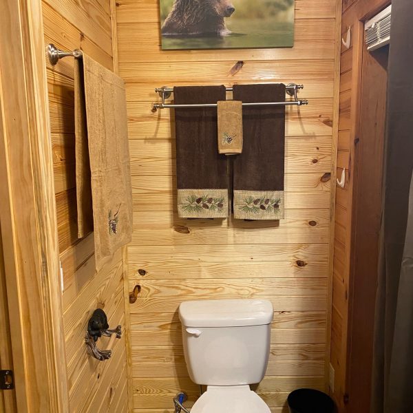 a room with a sink and a mirror