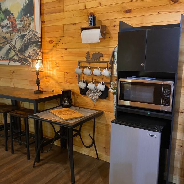 a stove top oven sitting inside of a room